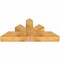 Ekena Millwork Saratoga Rough Sawn Timber Gable Bracket, Western Red Cedar, 48"W x 22"H x 6"D x 6"F, 11/12 Pitch GBW048X22X0606SAR00RWR - alternate 5